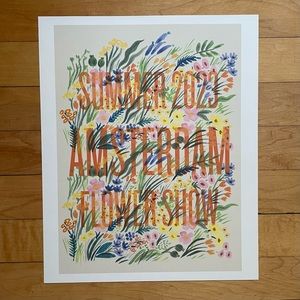 Rifle Paper Co. “Féte des Plantes” Amsterdam Illustrated Print - 11”x13.5”